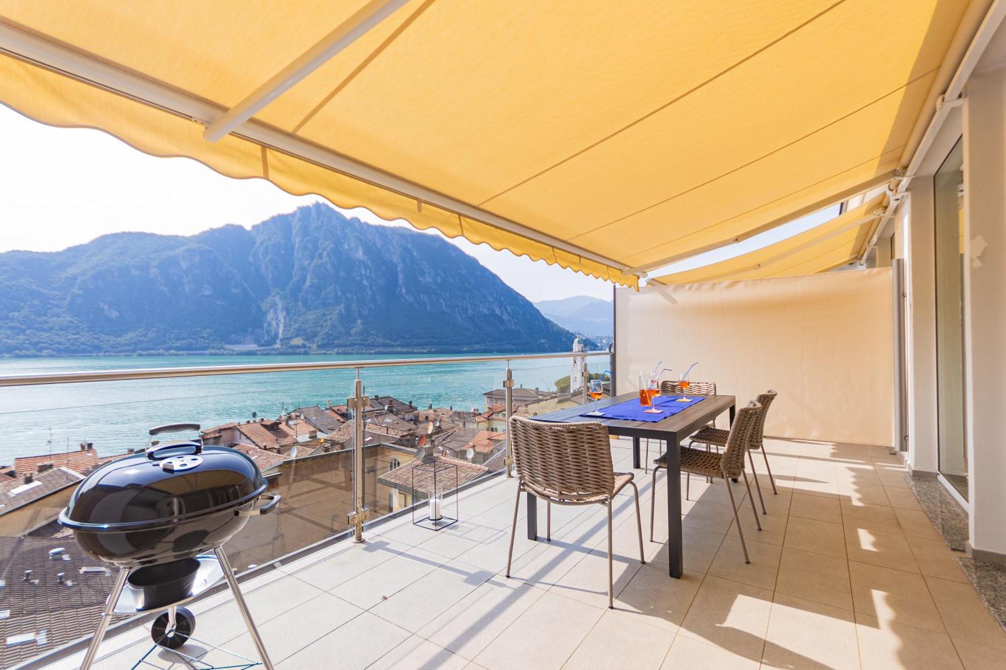 Apartament Casa Madlen - Bright Attic With Marvelous View Campione dʼItalia Zewnętrze zdjęcie