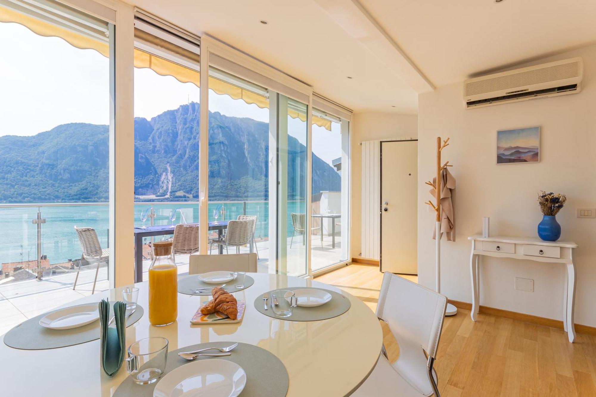 Apartament Casa Madlen - Bright Attic With Marvelous View Campione dʼItalia Zewnętrze zdjęcie